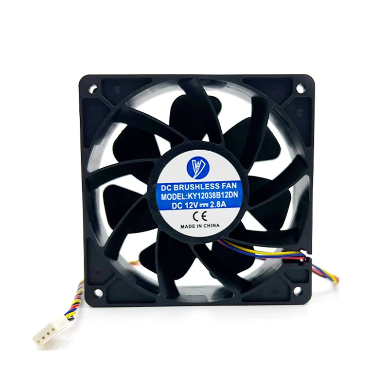 KY12038B12DN 12V 2.8A 120mm Cooling Fan for Antminer S21 S19 L7 KA3 KS3 T19 Series